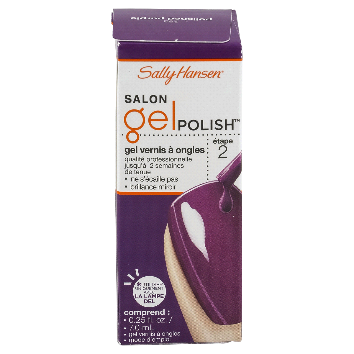 slide 4 of 6, Sally Hansen Salon Gel Polish 252 Polished Purple, 1 ct