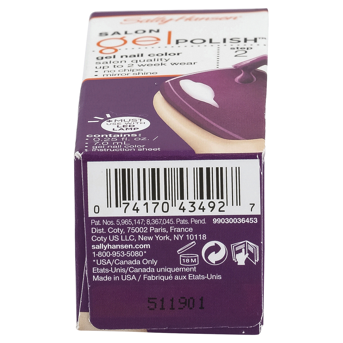 slide 6 of 6, Sally Hansen Salon Gel Polish 252 Polished Purple, 1 ct