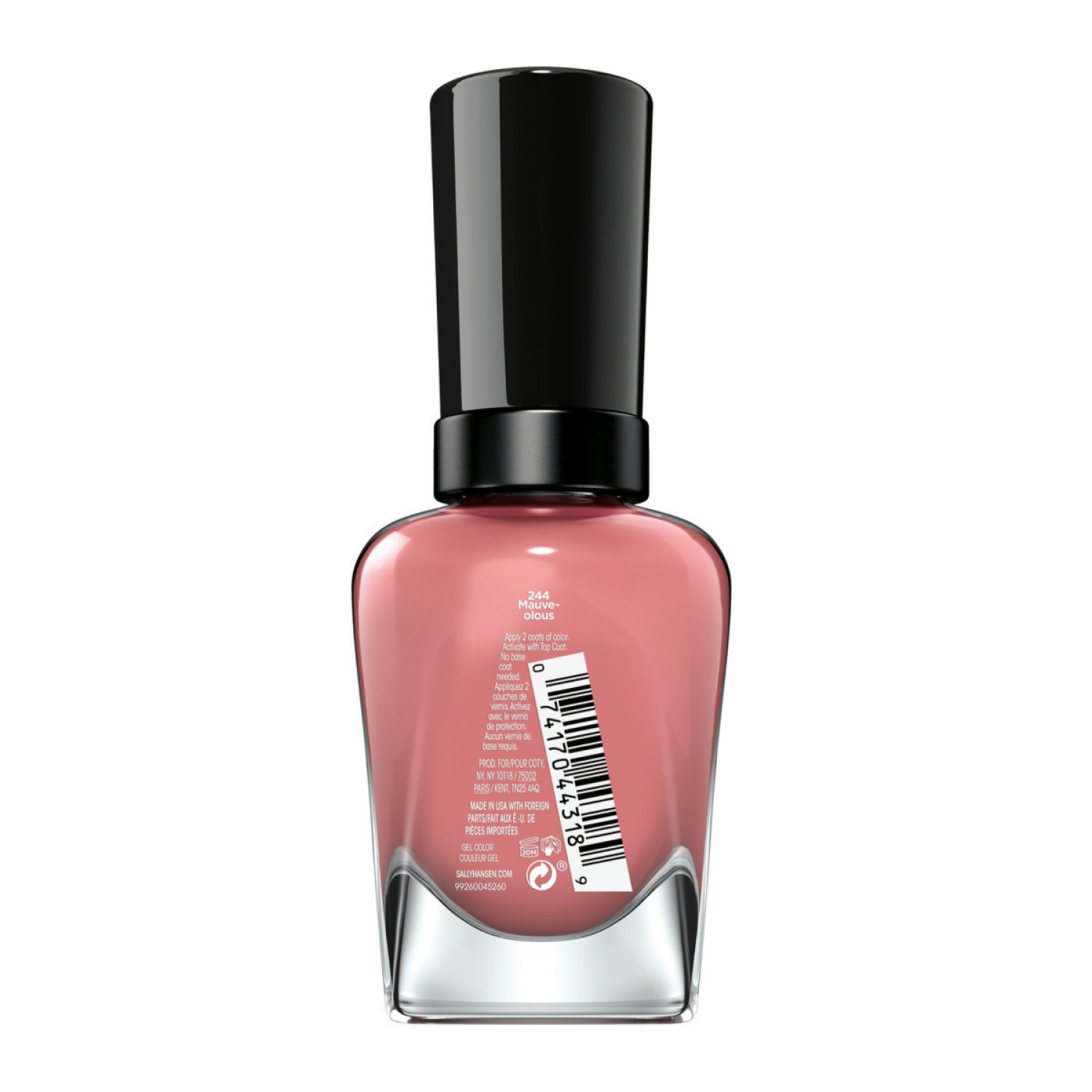 slide 2 of 7, Sally Hansen Miracle Gel, Mauve-olous, Gel Nail Polish, Chip-Resistant Nail Polish, Lasts up to 8 Days, 0.5 fl oz, 14.70 mL