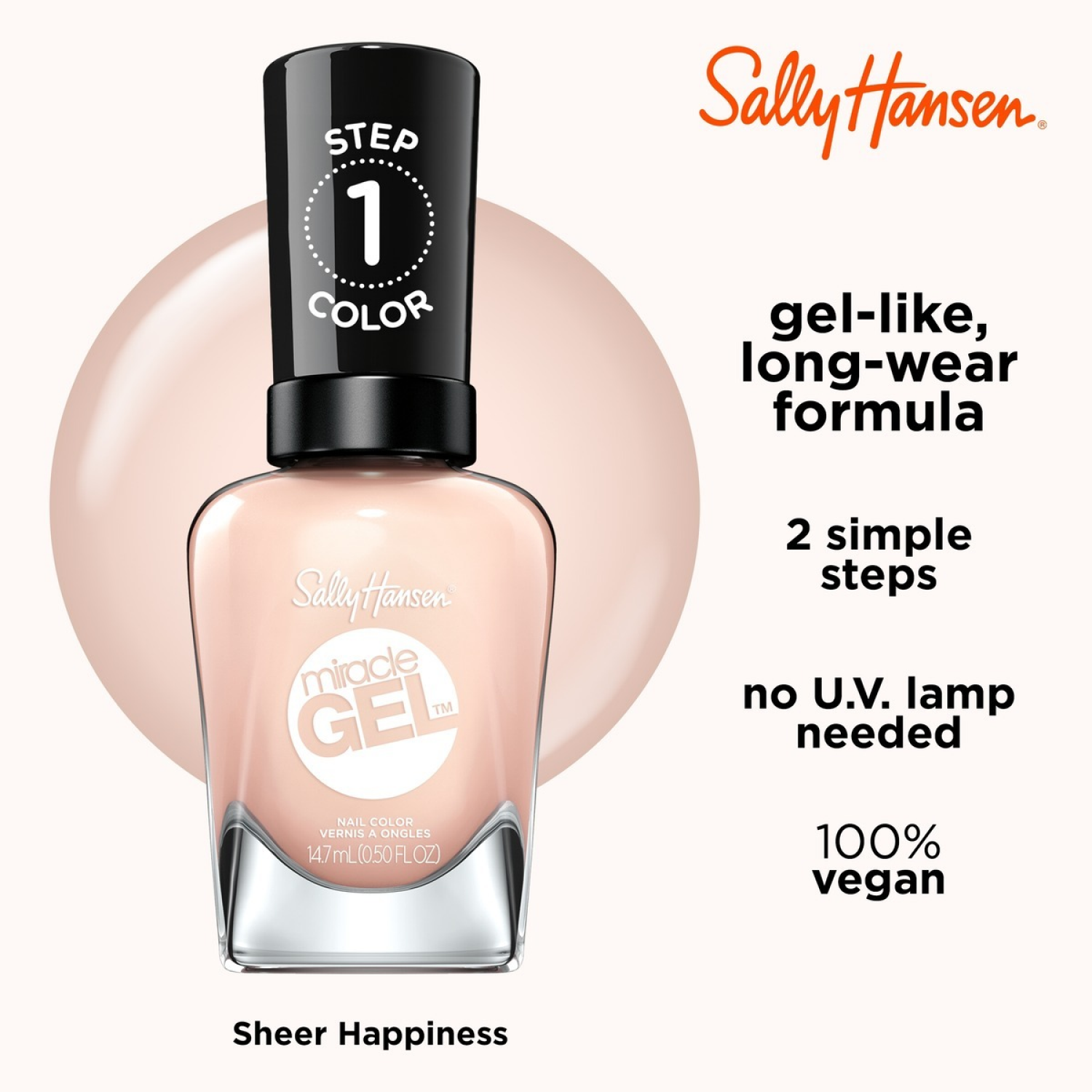 slide 3 of 7, Sally Hansen Sheer Happiness 187 Nail Color 0.5 oz, 0.5 oz