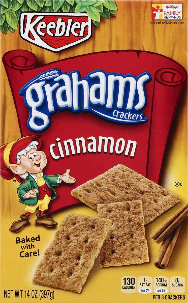 slide 5 of 6, Keebler Grahams Crackers, Cinnamon, 14 oz