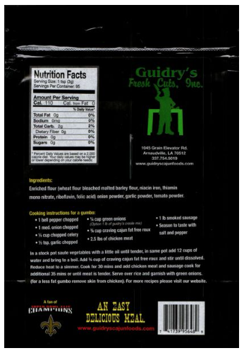 slide 2 of 2, Guidrys Dry Roux, 12 oz