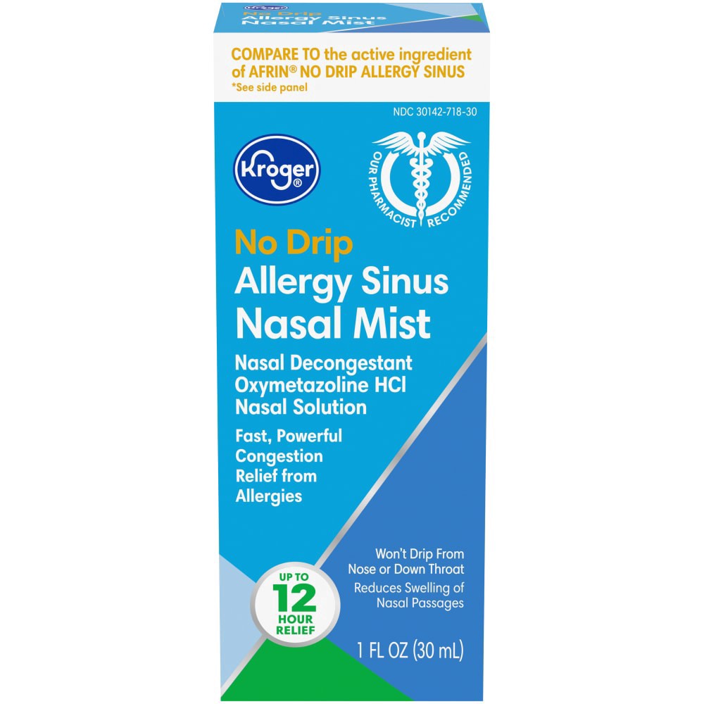 slide 2 of 3, Kroger No Drip Allergy Sinus Nasal Mist, 1 fl oz