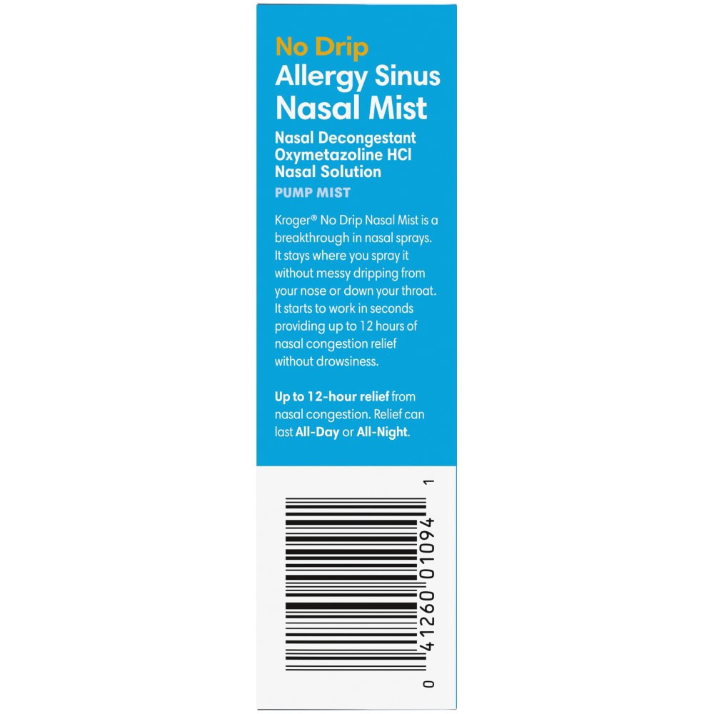 slide 3 of 3, Kroger No Drip Allergy Sinus Nasal Mist, 1 fl oz