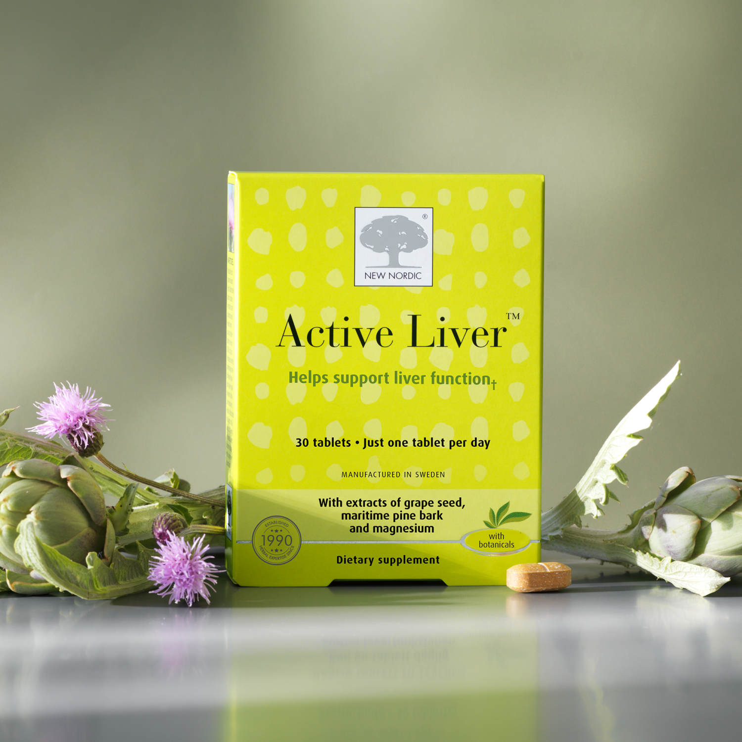 slide 4 of 4, New Nordic Active Liver, 30 ct