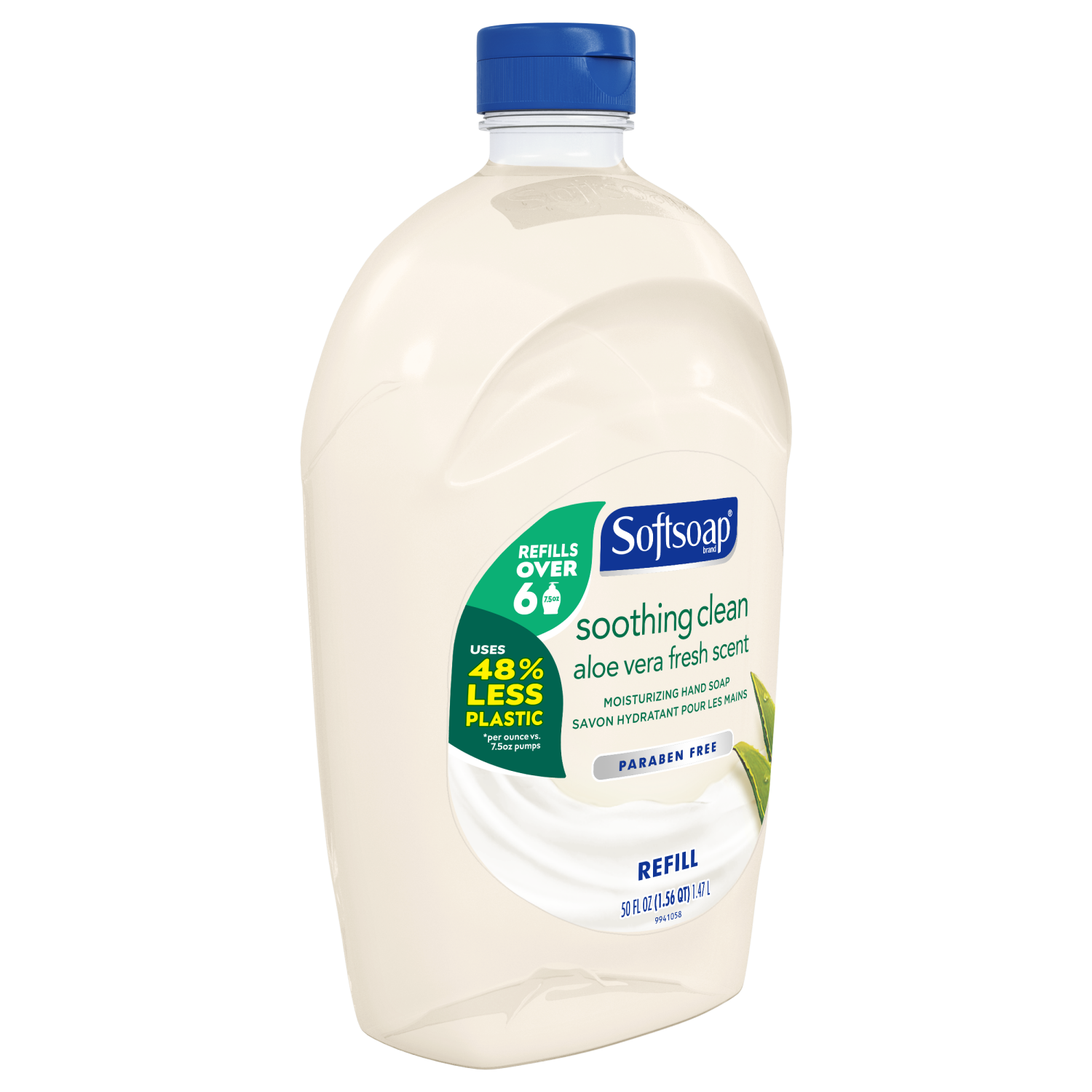 slide 2 of 4, Softsoap Liquid Hand Soap Refill, Soothing Clean, Aloe Vera Fresh Scent - 50 Fl. Oz., 50 fl oz