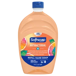 Softsoap Antibacterial Liquid Hand Soap Refill, Crisp Clean - 50 Fluid Ounce