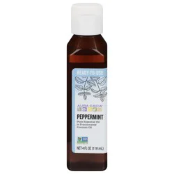 Aura Cacia Peppermint Pure Essential Oil 4 fl oz