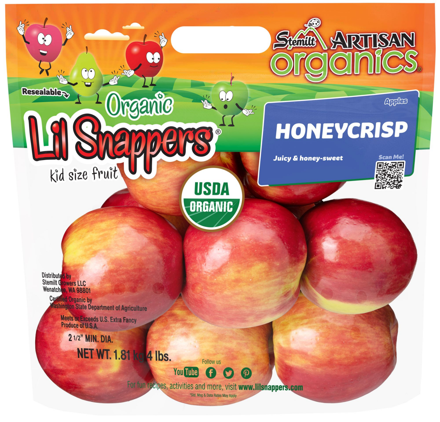 slide 1 of 1, Stemilt Honeycrisp Apples 1.81 kg, 1.81 kg