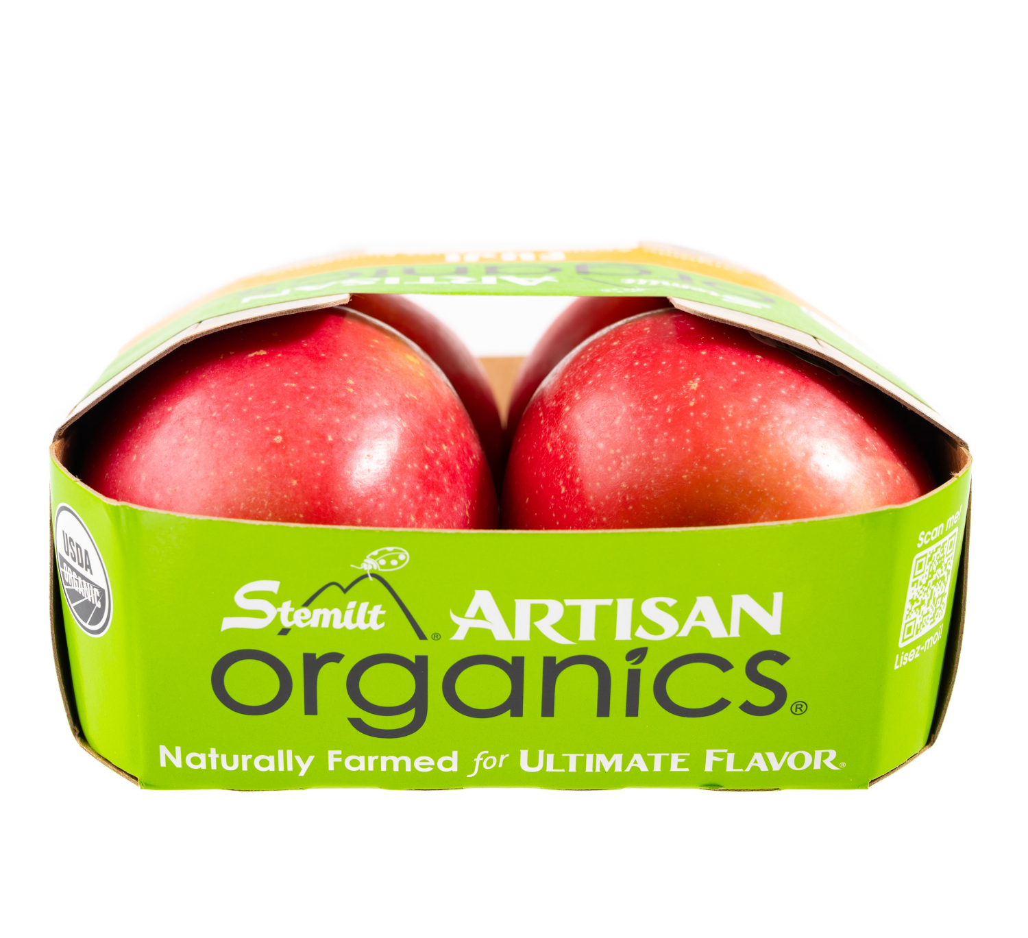 slide 2 of 5, Stemilt Organic Fuji Apples 1 ea, 4 ct
