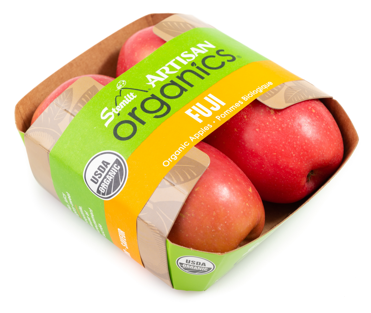 slide 4 of 5, Stemilt Organic Fuji Apples 1 ea, 4 ct