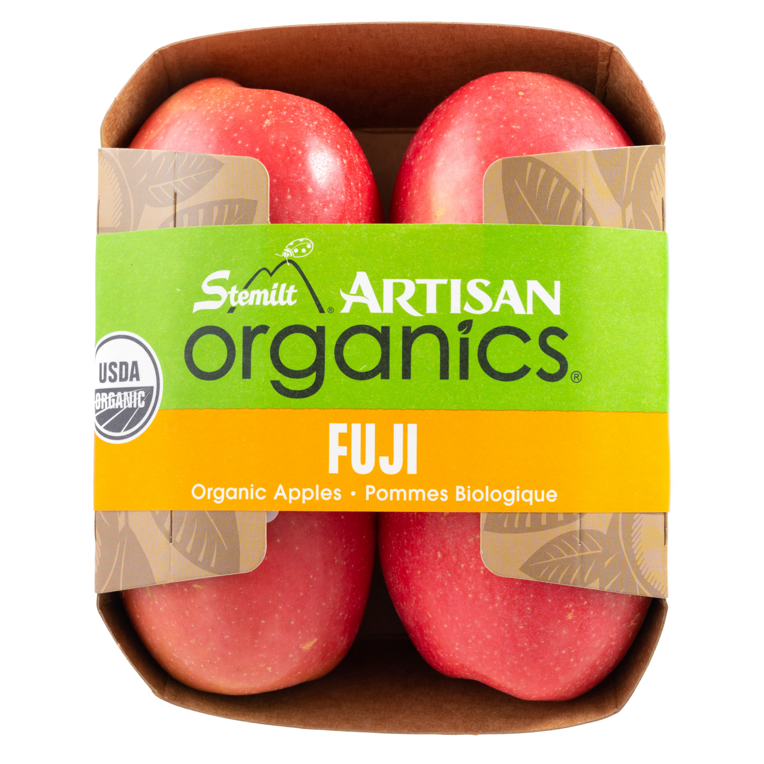 slide 5 of 5, Stemilt Organic Fuji Apples 1 ea, 4 ct