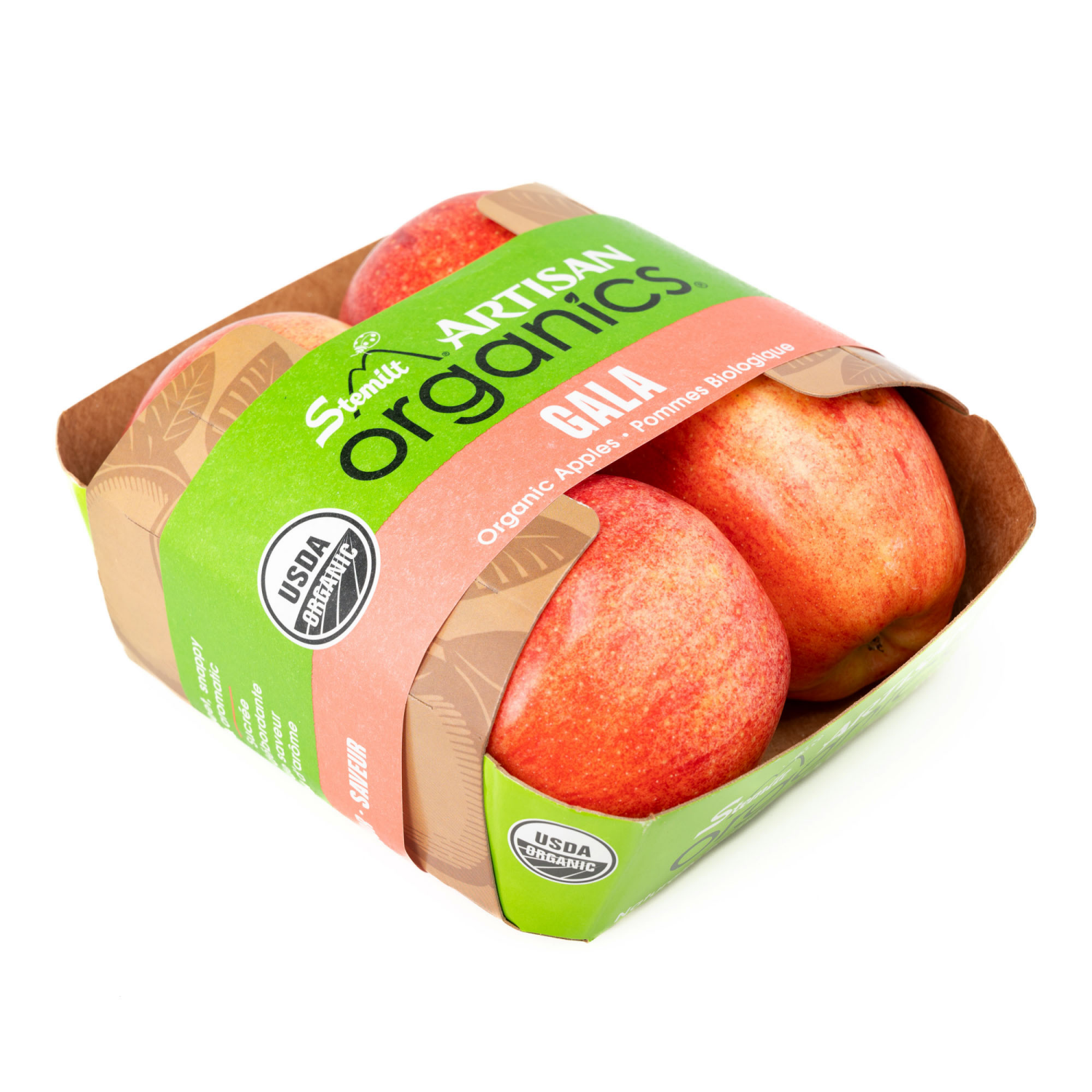 slide 4 of 5, Stemilt Organic Gala Apples 1 ea, 1 ct