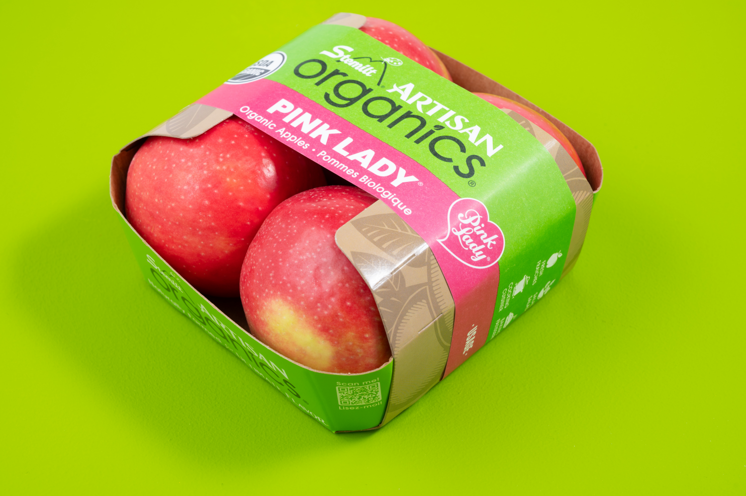 slide 4 of 5, Stemilt Organic Pink Lady Apples 1 ea, 1 ct