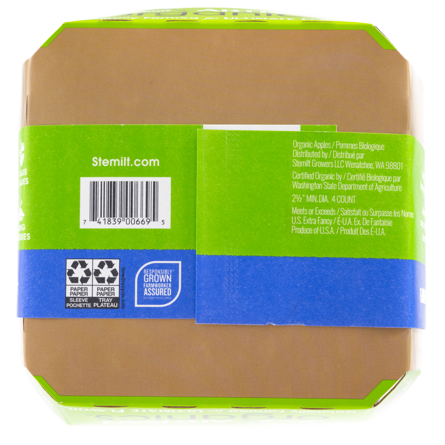 slide 2 of 6, Stemilt Organic Honeycrisp Apples 1 ea, 1 ct