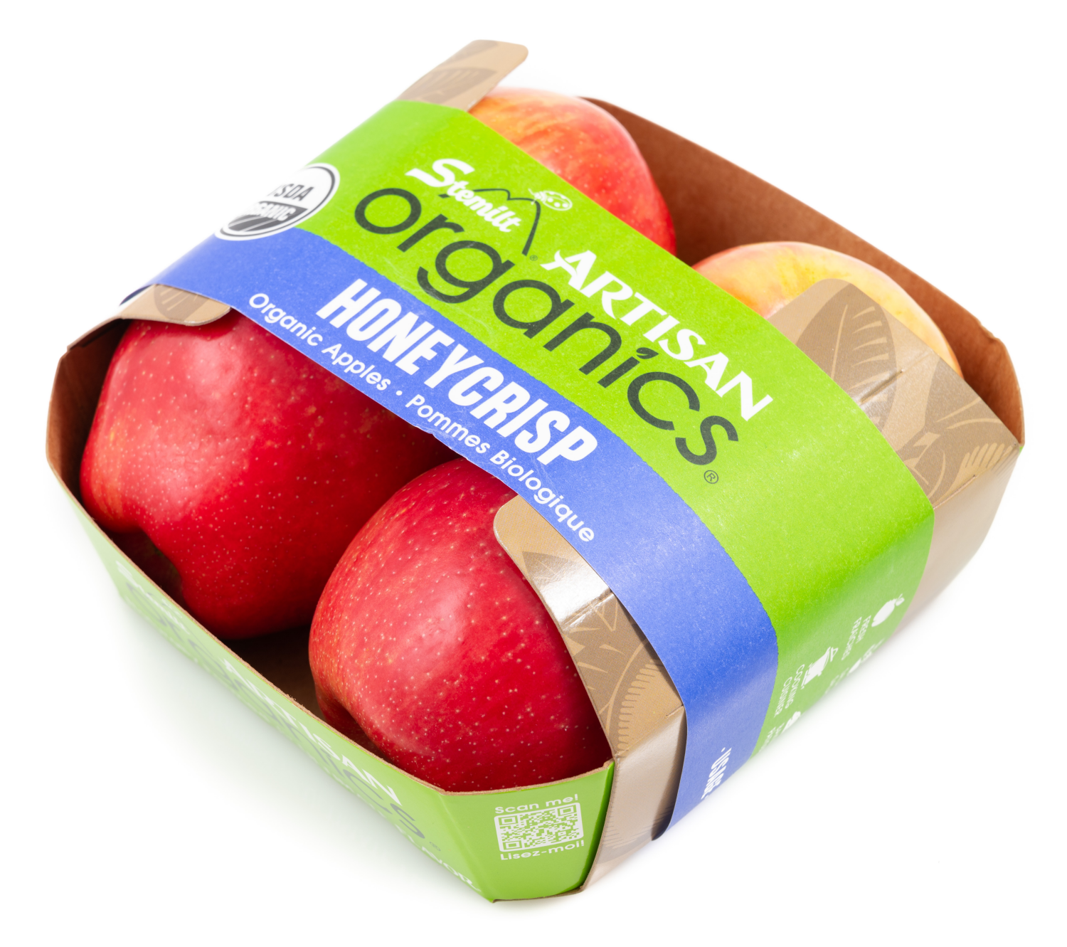 slide 5 of 6, Stemilt Organic Honeycrisp Apples 1 ea, 1 ct