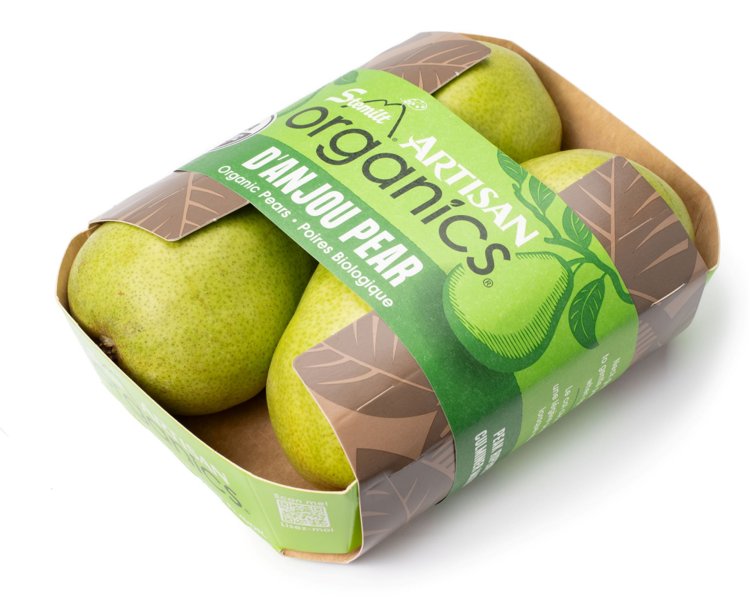 slide 2 of 4, Artisan Organic Danjou Pears 4 Ct, 4 ct