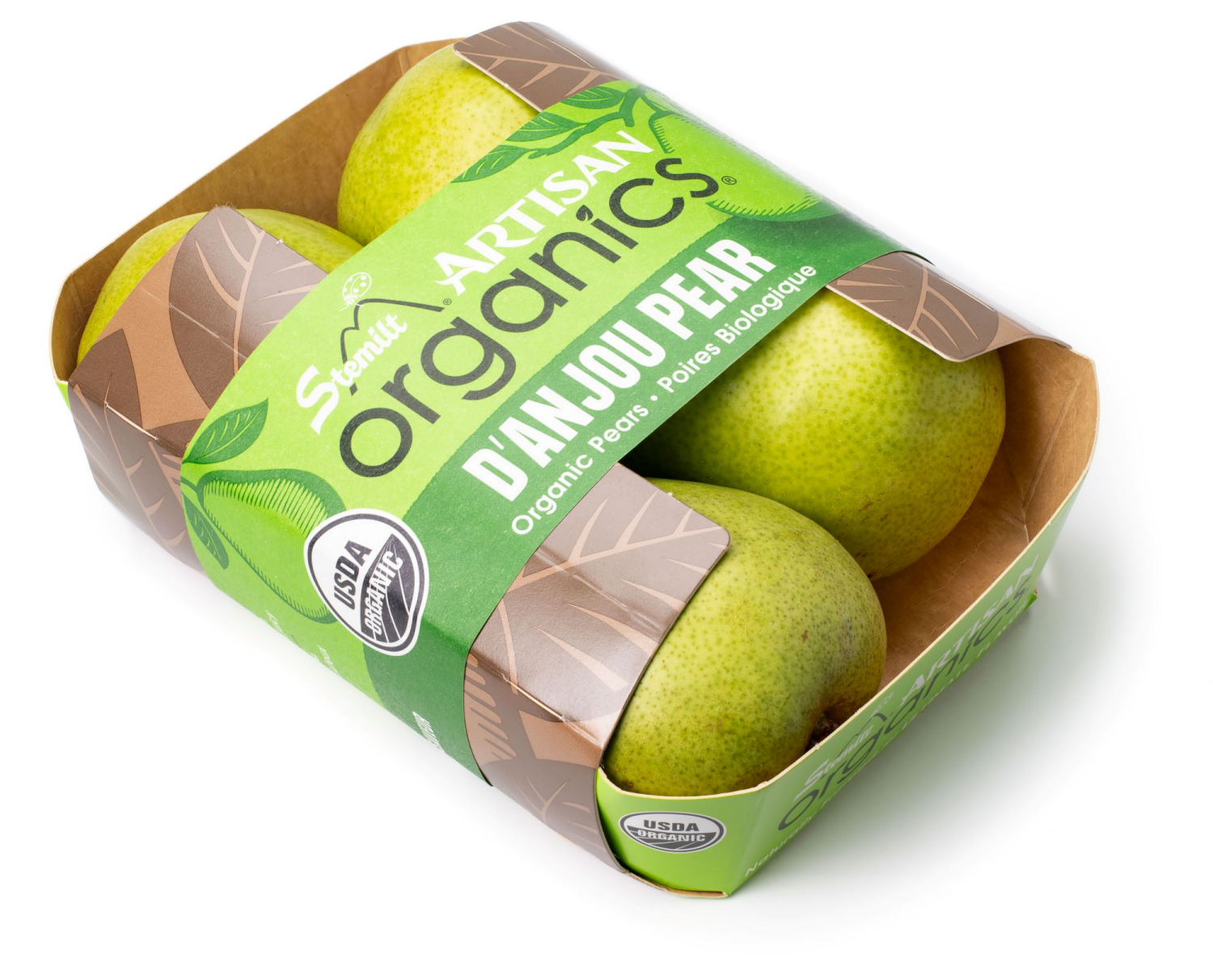 slide 3 of 4, Artisan Organic Danjou Pears 4 Ct, 4 ct