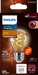 Philips 3.5-Watt Medium Base Spiral A15 Dimmable Vintage LED Light Bulb