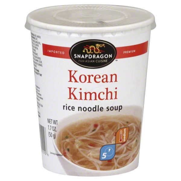 slide 1 of 1, Snapdragon Rice Noodle Soup, Korean Kimchi, Medium, 1.7 oz