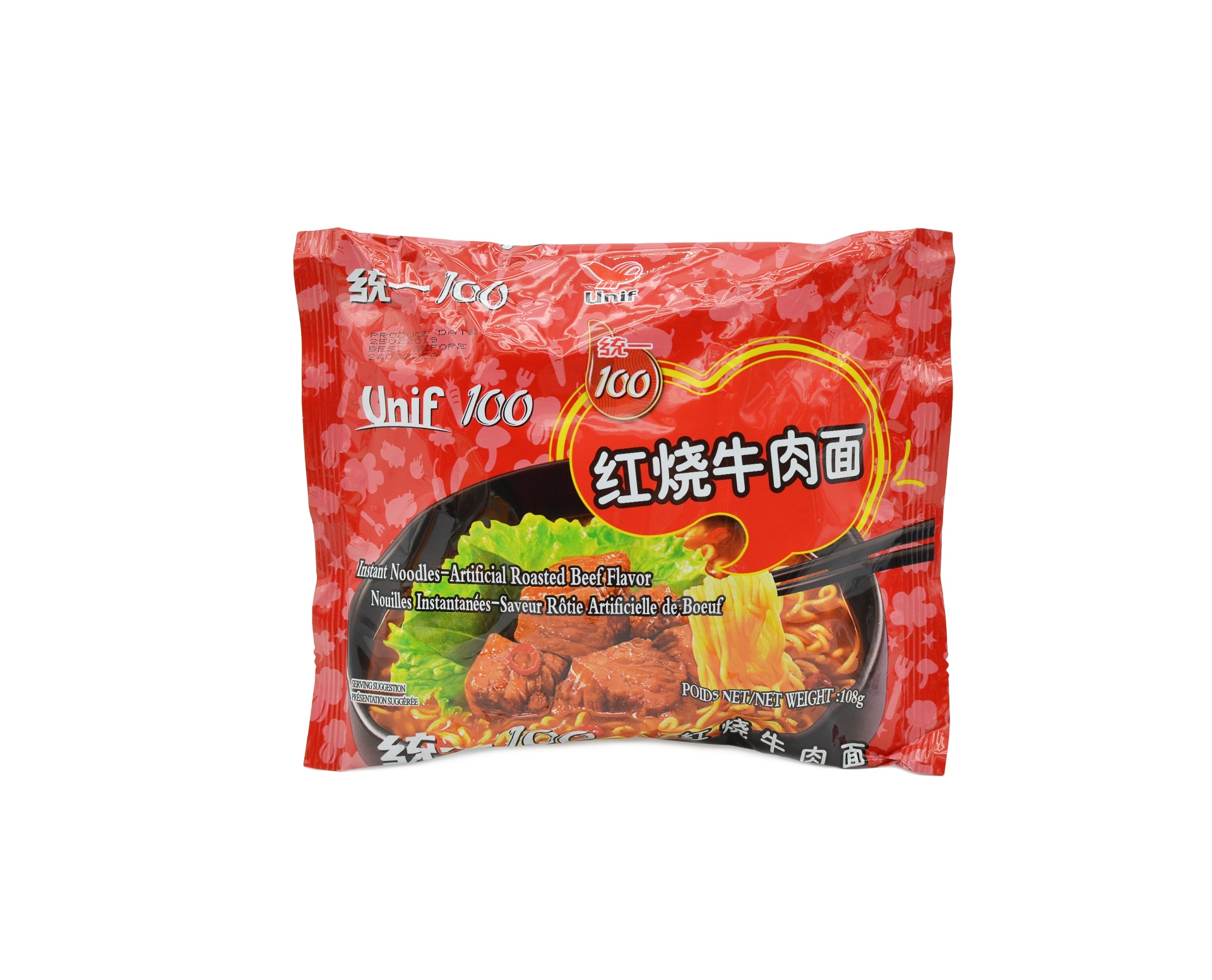 slide 1 of 1, Tung-I Unif 100 Noodle Roasted Beef Flavor, 108 gram