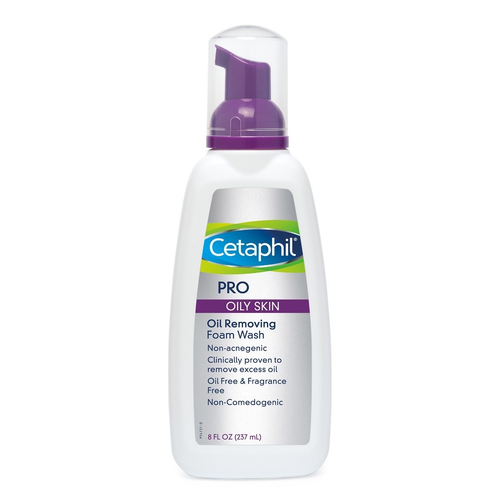 slide 6 of 7, Cetaphil DermaControl Oil Control Foam Wash, 8 fl oz