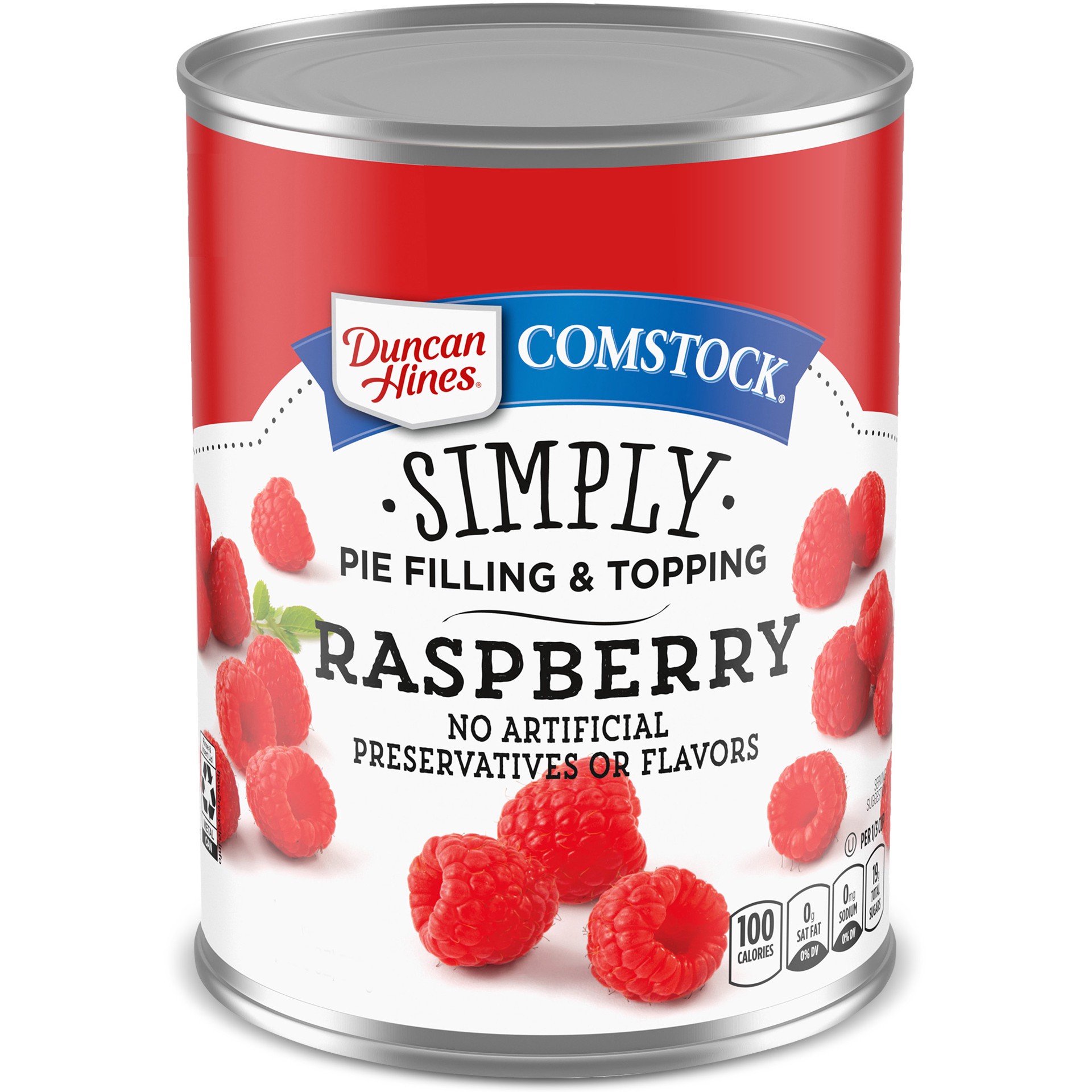 slide 1 of 5, Comstock Raspberry Pie Filling and Topping, 21 oz., 21 oz