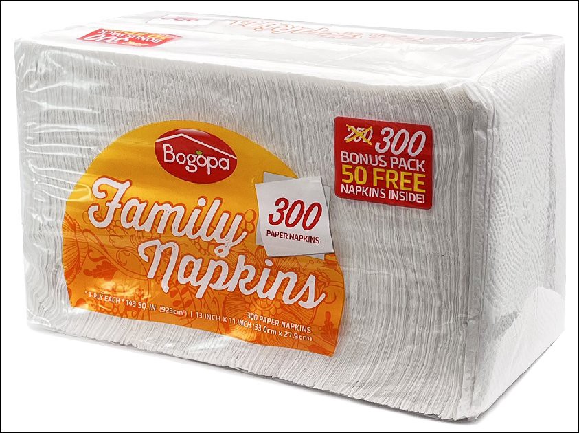 slide 1 of 1, Bogopa Family Napkins, 300 ct