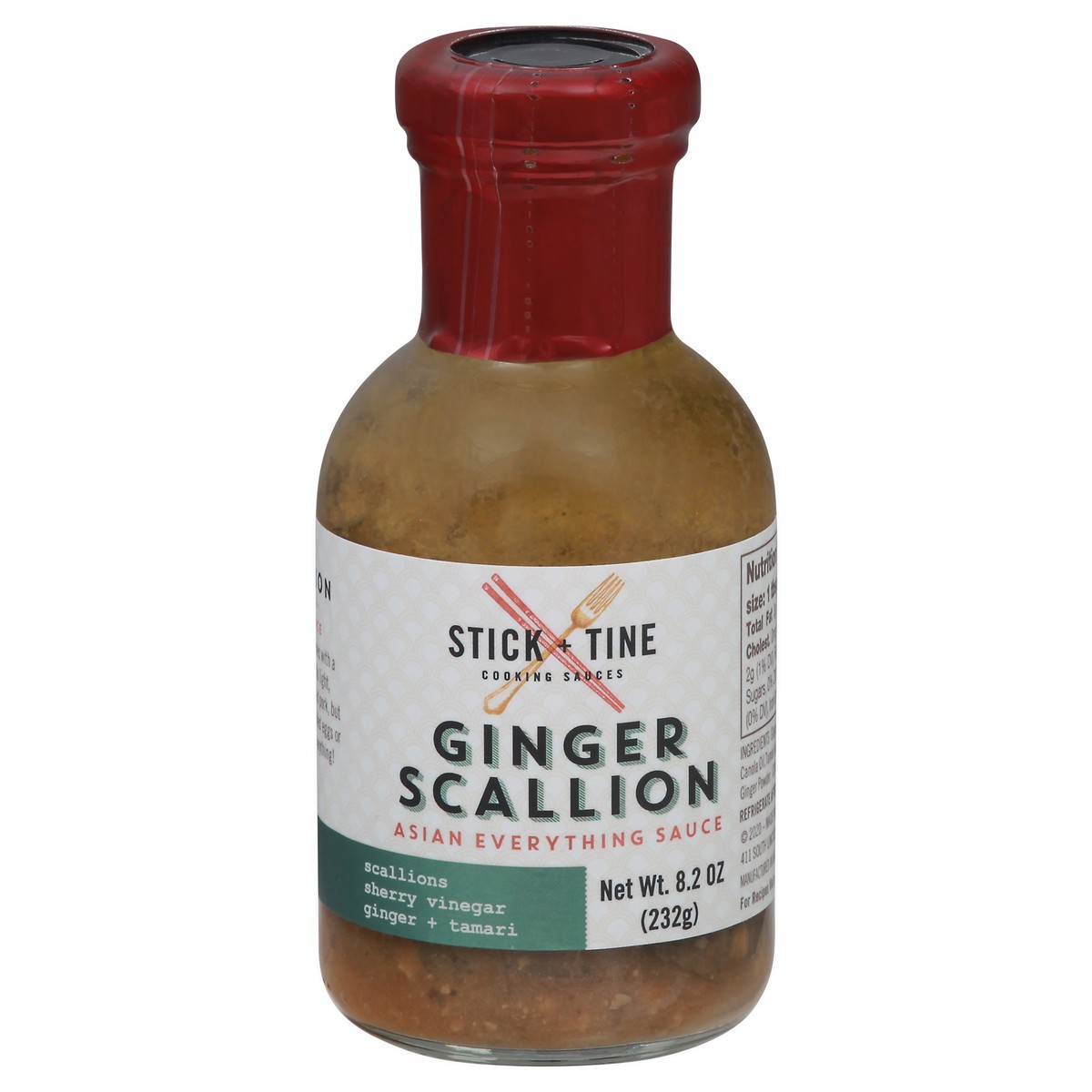 slide 14 of 14, Stick + Tine Ginger Scallion Asian Everything Sauce, 8.2 oz