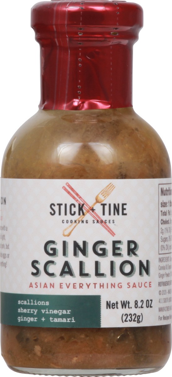 slide 8 of 14, Stick + Tine Ginger Scallion Asian Everything Sauce, 8.2 oz