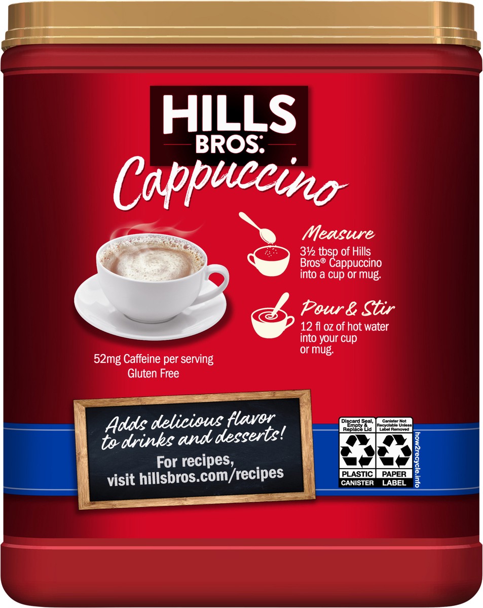 slide 11 of 14, Hills Bros. Cappuccino Cafe Style French Vanilla Drink Mix - 16 oz, 16 oz