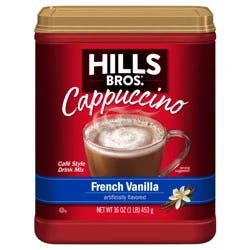 Hills Bros. Cappuccino Cafe Style French Vanilla Drink Mix - 16 oz