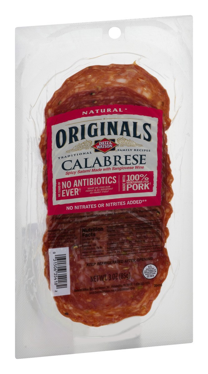 slide 5 of 11, Dietz & Watson Originals Calabrese Salami - 3 Oz, 3 oz