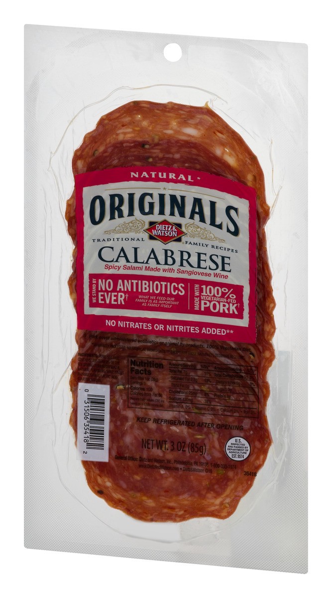 slide 8 of 11, Dietz & Watson Originals Calabrese Salami - 3 Oz, 3 oz