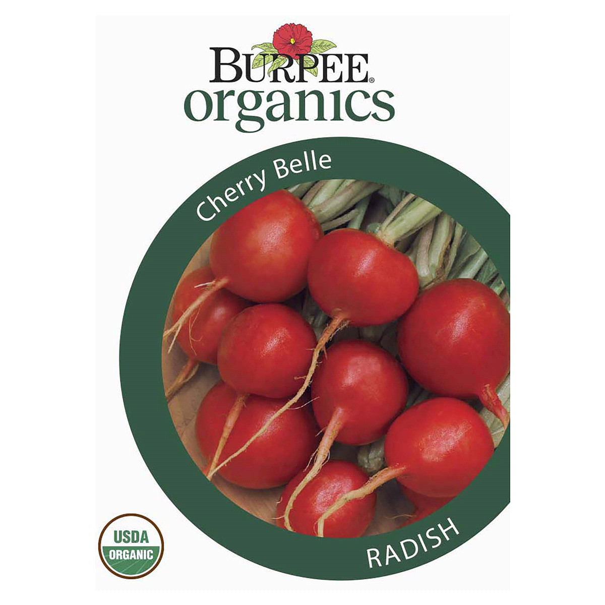 slide 1 of 1, Burpee Cherry Belle Organic Radish Seed Tape - Red, 4.6 gram