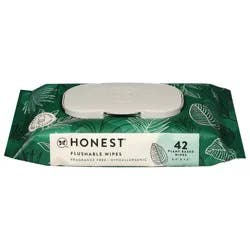 Honest Flushable Fragrance Free Plant Based Wipes 42 Each