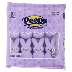 Just Born Easter Peeps 8 Ct Lavender Bunnies, 3 Oz
