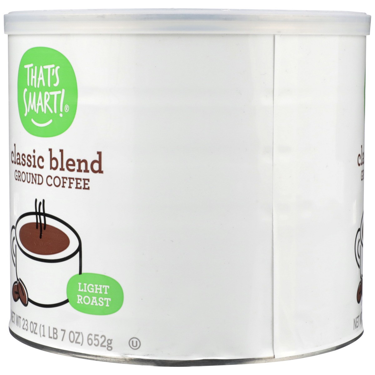 slide 7 of 11, That's Smart! Light Roast Classic Blend 100% Ground Coffee, 23 oz