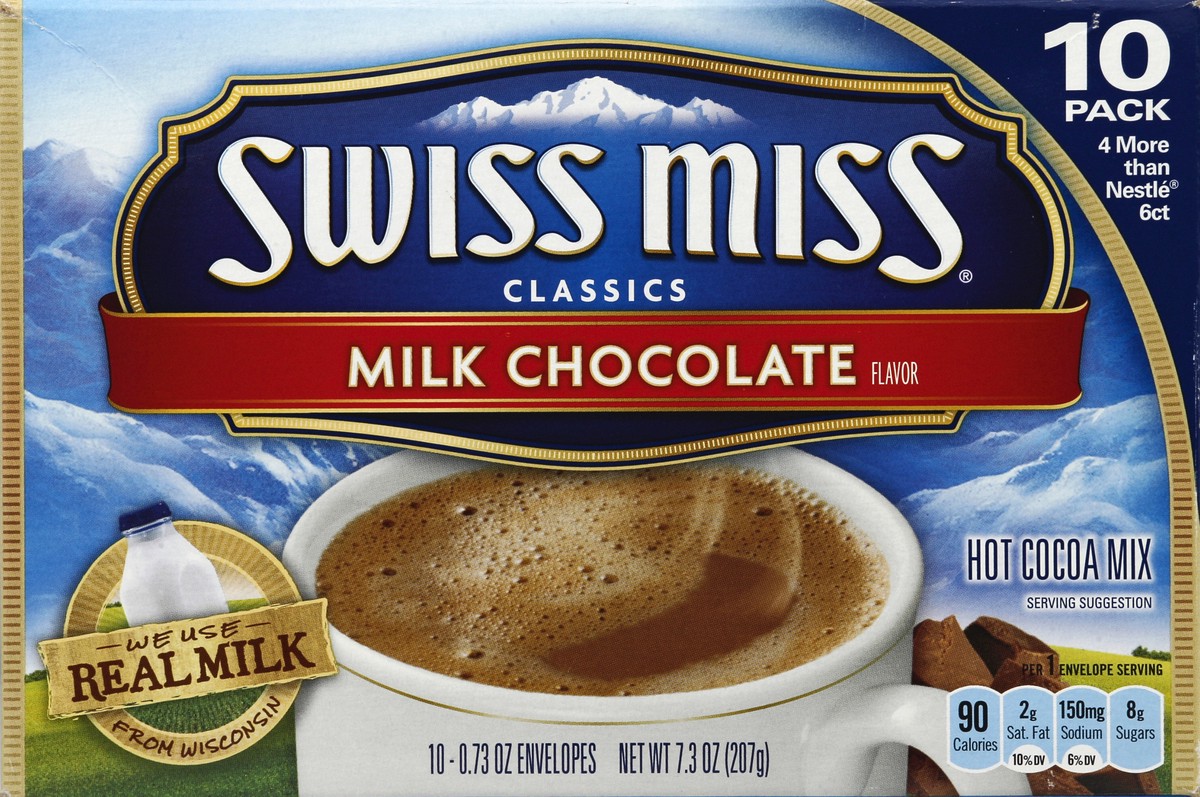 slide 3 of 6, Swiss Miss Classics Milk Chocolate Flavor Hot Cocoa Mix - 10 ct, 10 ct