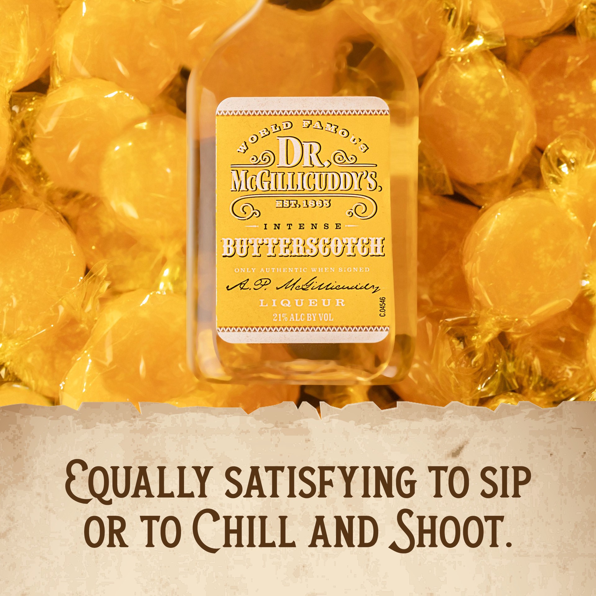 slide 2 of 5, Dr. McGillicuddy's Dr. McGillicuddy''s Butterscotch Liqueur, 750ml Bottle, 42 Proof, 750 ml
