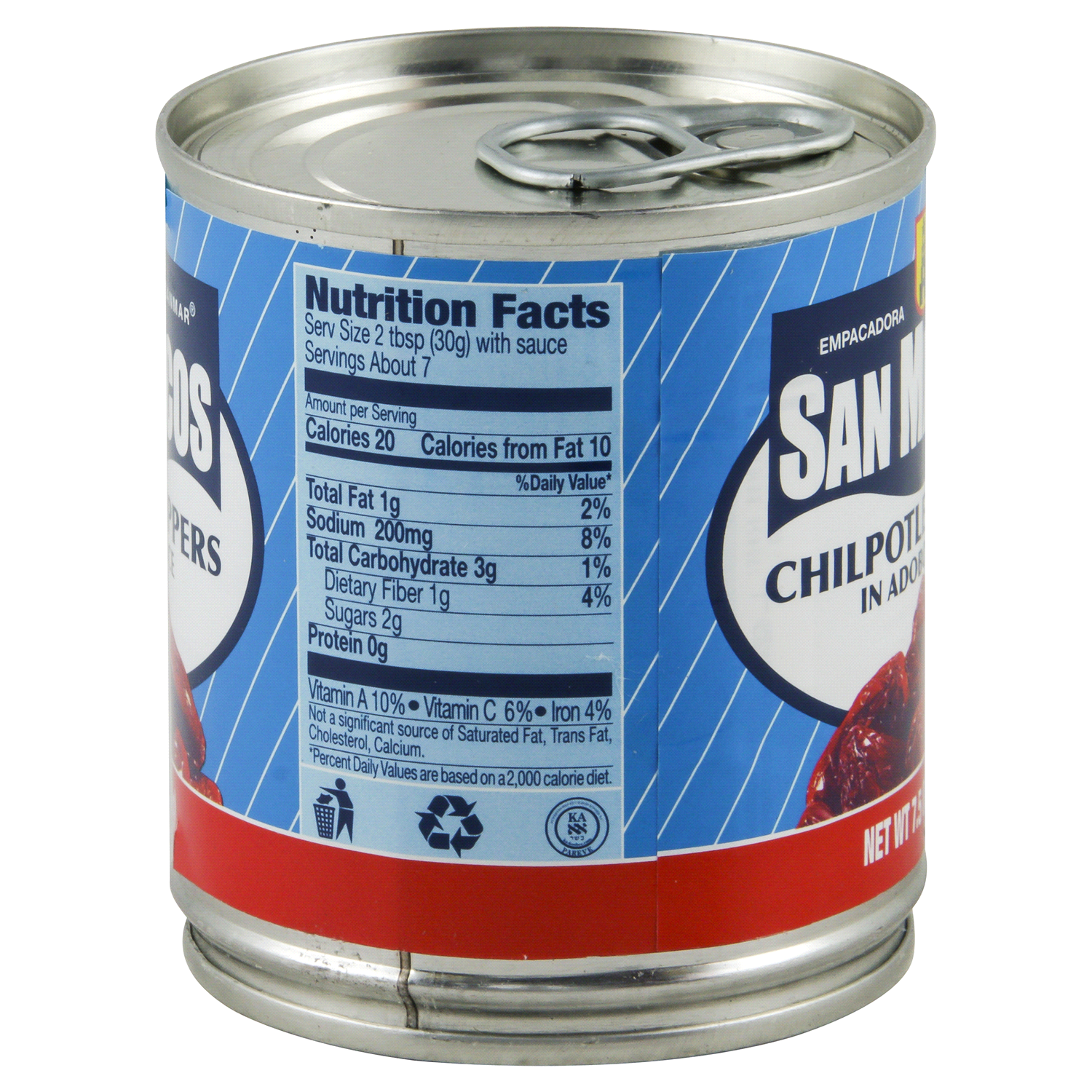 slide 2 of 3, San Marcos Traditional Mexican Flavor Chipotle Peppers in Adobo Sauce 7.5 oz, 7.5 oz