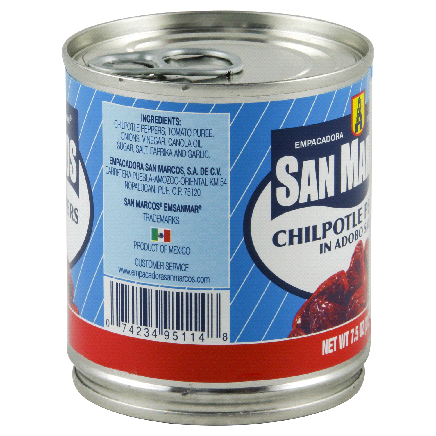 slide 3 of 3, San Marcos Traditional Mexican Flavor Chipotle Peppers in Adobo Sauce 7.5 oz, 7.5 oz