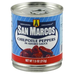 San Marcos Traditional Mexican Flavor Chipotle Peppers in Adobo Sauce 7.5 oz