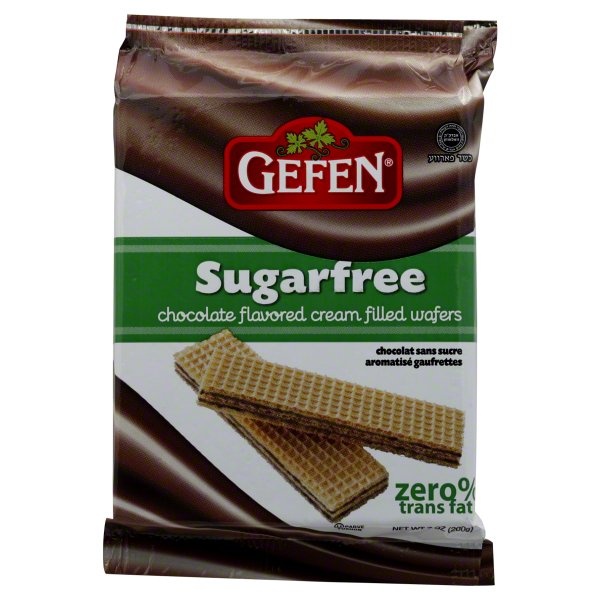 slide 1 of 5, Gefen SugarFree Chocolate Wafers, 7 oz