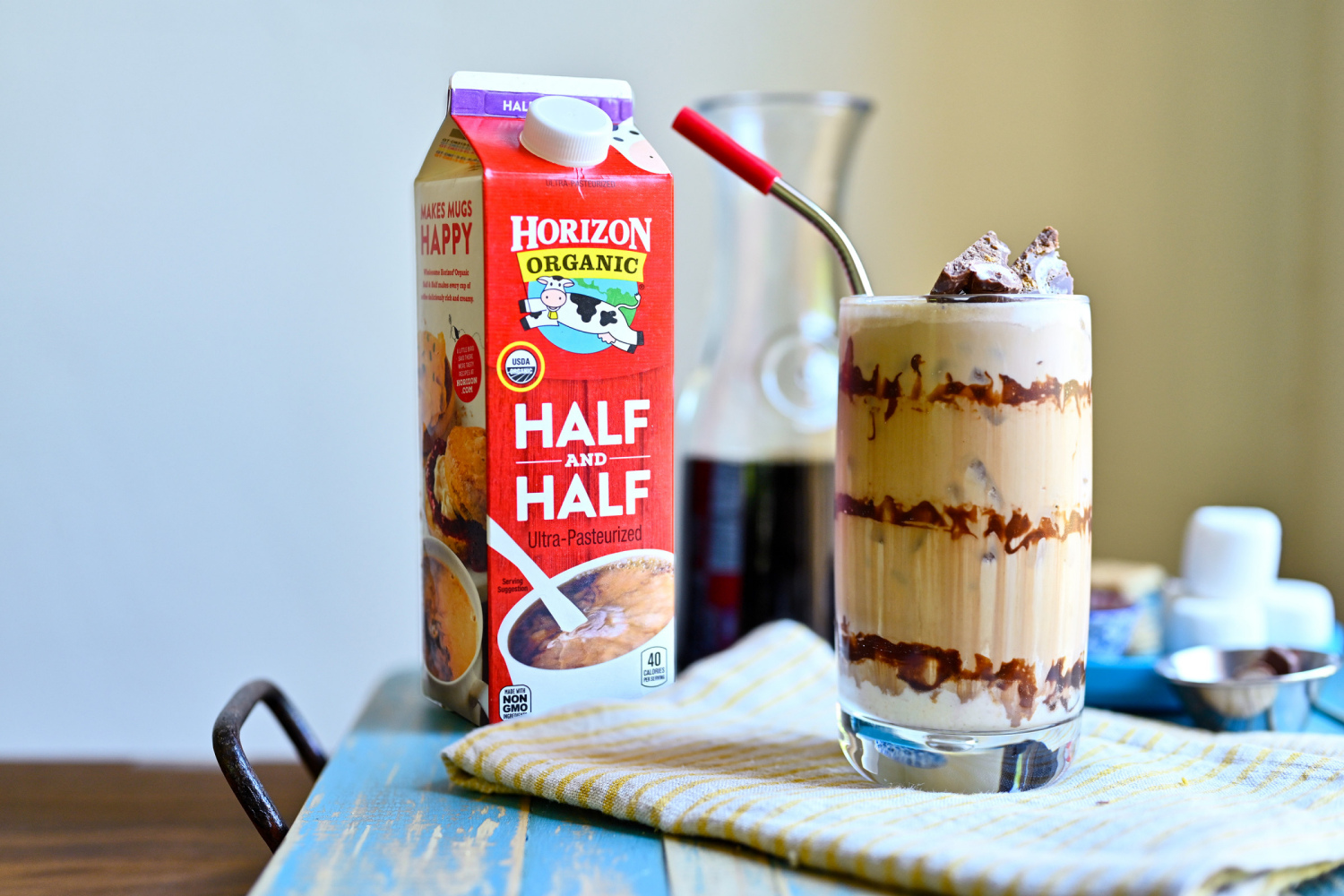 slide 4 of 5, Horizon Organic Half & Half, Half Gallon - 64 oz, 64 oz