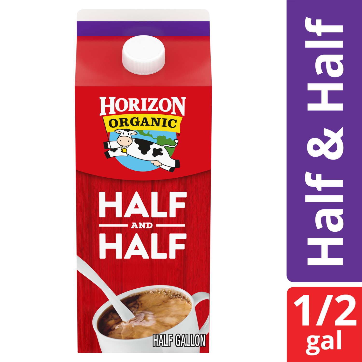slide 1 of 5, Horizon Organic Half & Half, Half Gallon - 64 oz, 64 oz