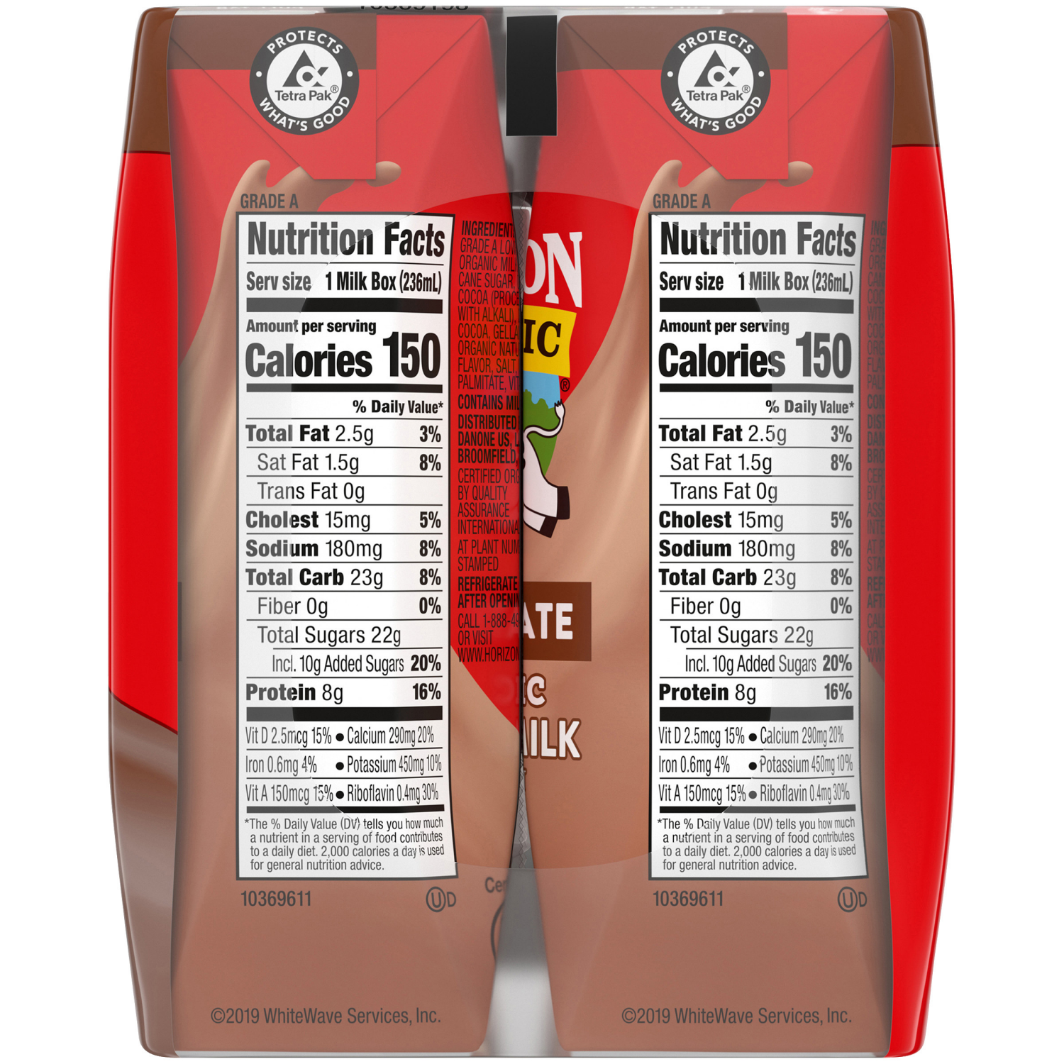 slide 3 of 5, Horizon Organic Shelf-Stable 1% Low Fat Milk Boxes, Chocolate, 8 fl oz, 6 Pack, 6 ct