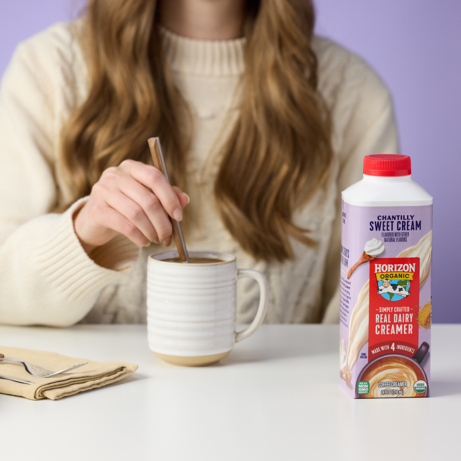 slide 6 of 8, Horizon Organic Real Dairy Chantilly Sweet Cream Coffee Creamer, 24 fl oz, 24 fl oz