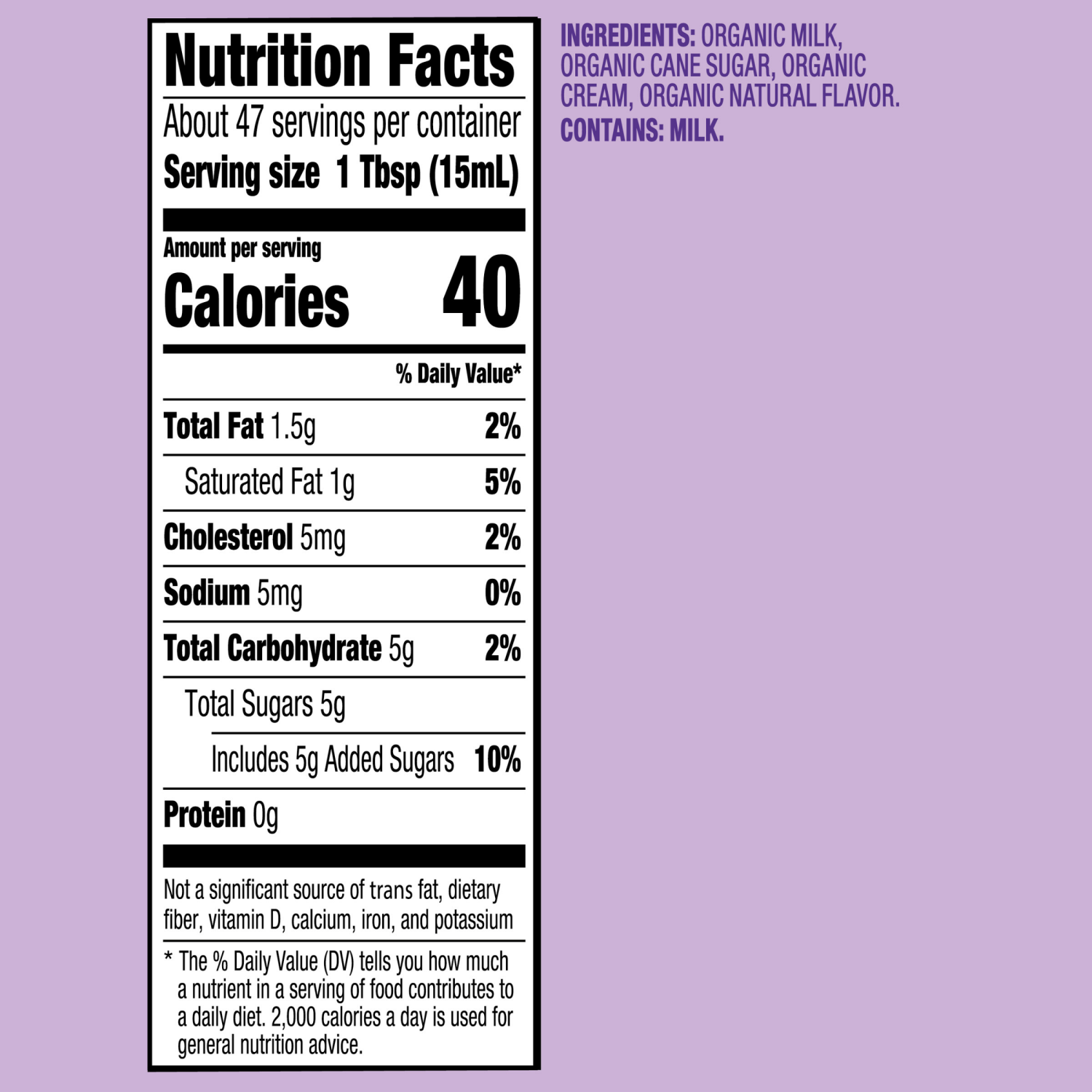 slide 7 of 8, Horizon Organic Real Dairy Chantilly Sweet Cream Coffee Creamer, 24 fl oz, 24 fl oz