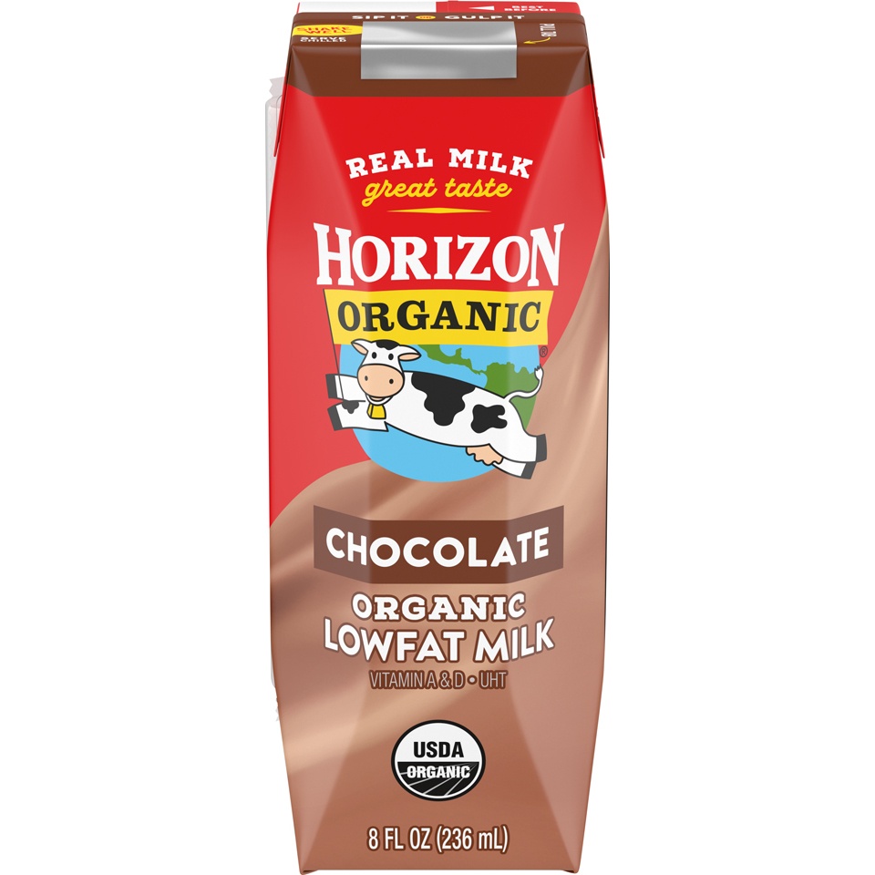 slide 7 of 9, Horizon Organic Reduced Fat Chocolate Milk, 8 oz